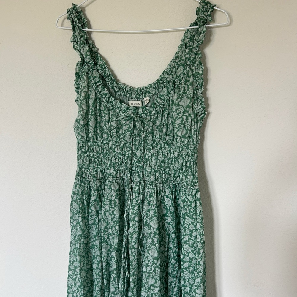 Doen Emmaretta Midi Dress Peridot Tea Floral - Picture 5 of 9